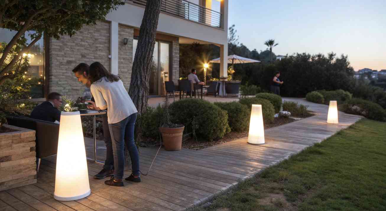 Lámparas de Piso para Exteriores